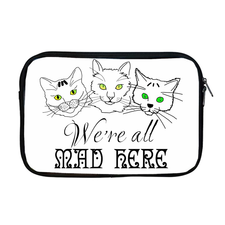 Funny Cats  We Are All Mad Here Apple MacBook Pro 17  Zipper Case