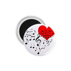 Singing Heart 1 75  Magnets by FunnyCow