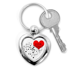 Singing Heart Key Chains (heart)  by FunnyCow