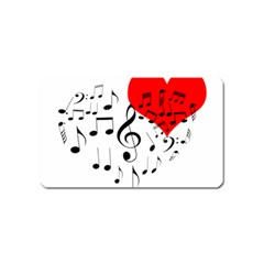 Singing Heart Magnet (name Card) by FunnyCow