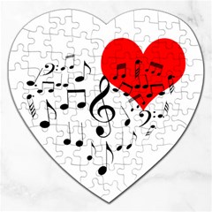 Singing Heart Jigsaw Puzzle (heart) by FunnyCow