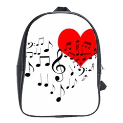 Singing Heart School Bag (large) by FunnyCow