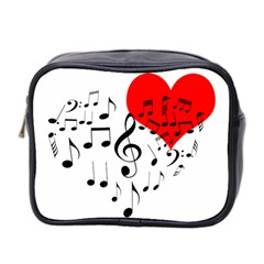 Singing Heart Mini Toiletries Bag 2-side by FunnyCow