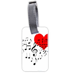 Singing Heart Luggage Tags (two Sides) by FunnyCow