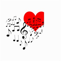 Singing Heart Small Garden Flag (two Sides) by FunnyCow