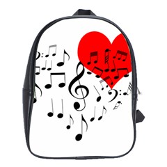 Singing Heart School Bag (xl) by FunnyCow