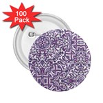 Colorful Intricate Tribal Pattern 2.25  Buttons (100 pack)  Front