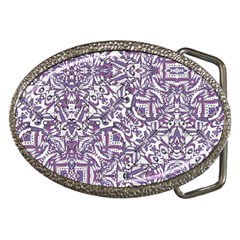 Colorful Intricate Tribal Pattern Belt Buckles by dflcprints