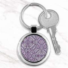 Colorful Intricate Tribal Pattern Key Chains (round)  by dflcprints