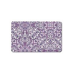 Colorful Intricate Tribal Pattern Magnet (name Card) by dflcprints