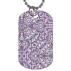 Colorful Intricate Tribal Pattern Dog Tag (one Side) by dflcprints