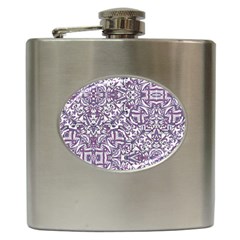 Colorful Intricate Tribal Pattern Hip Flask (6 Oz) by dflcprints