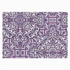 Colorful Intricate Tribal Pattern Large Glasses Cloth (2-side) by dflcprints