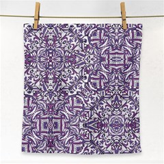 Colorful Intricate Tribal Pattern Face Towel by dflcprints