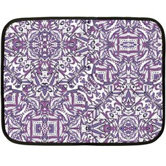 Colorful Intricate Tribal Pattern Fleece Blanket (mini) by dflcprints