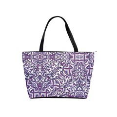 Colorful Intricate Tribal Pattern Shoulder Handbags by dflcprints