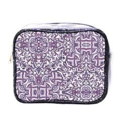 Colorful Intricate Tribal Pattern Mini Toiletries Bags by dflcprints