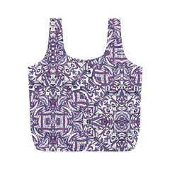 Colorful Intricate Tribal Pattern Full Print Recycle Bags (m)  by dflcprints