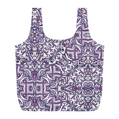 Colorful Intricate Tribal Pattern Full Print Recycle Bags (l)  by dflcprints