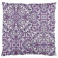 Colorful Intricate Tribal Pattern Large Flano Cushion Case (one Side) by dflcprints