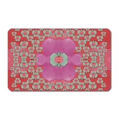 Fantasy Flowers In Everything That Is Around Us In A Free Environment Magnet (rectangular) by pepitasart