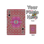 Fantasy Flowers In Everything That Is Around Us In A Free Environment Playing Cards 54 (Mini)  Front - Spade2