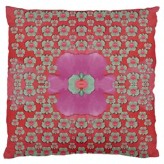 Fantasy Flowers In Everything That Is Around Us In A Free Environment Standard Flano Cushion Case (one Side) by pepitasart