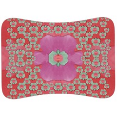 Fantasy Flowers In Everything That Is Around Us In A Free Environment Velour Seat Head Rest Cushion