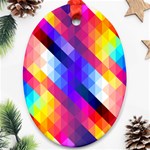 Abstract Background Colorful Pattern Ornament (Oval) Front