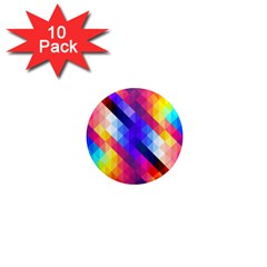 Abstract Background Colorful Pattern 1  Mini Magnet (10 pack) 