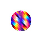 Abstract Background Colorful Pattern Golf Ball Marker Front