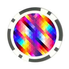 Abstract Background Colorful Pattern Poker Chip Card Guard