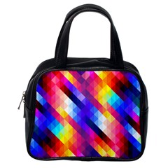 Abstract Background Colorful Pattern Classic Handbags (one Side) by Nexatart