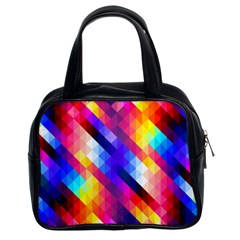 Abstract Background Colorful Pattern Classic Handbags (2 Sides) by Nexatart