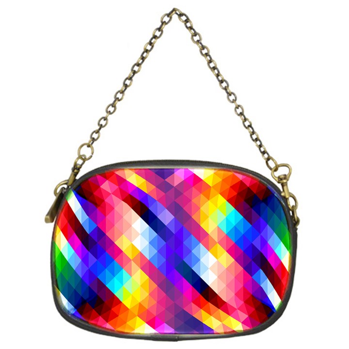 Abstract Background Colorful Pattern Chain Purses (One Side) 