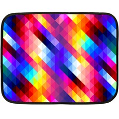 Abstract Background Colorful Pattern Fleece Blanket (Mini)