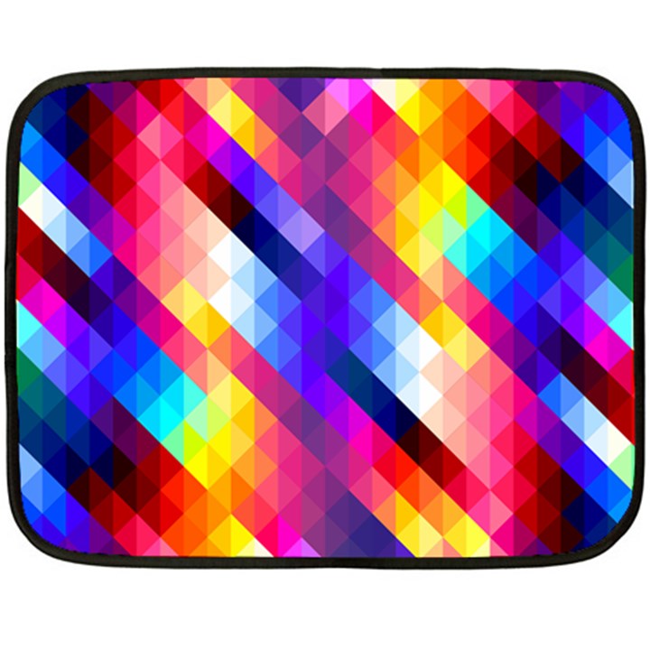 Abstract Background Colorful Pattern Fleece Blanket (Mini)