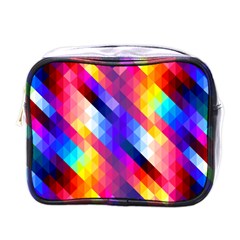 Abstract Background Colorful Pattern Mini Toiletries Bags