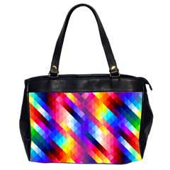 Abstract Background Colorful Pattern Office Handbags (2 Sides) 