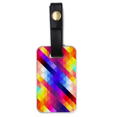 Abstract Background Colorful Pattern Luggage Tags (One Side) 