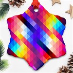 Abstract Background Colorful Pattern Ornament (Snowflake) Front