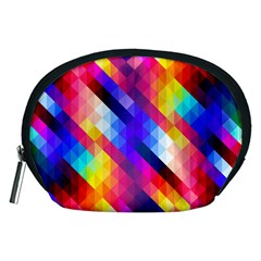 Abstract Background Colorful Pattern Accessory Pouches (Medium) 