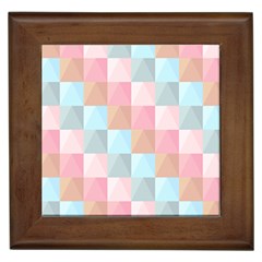 Abstract Pattern Background Pastel Framed Tiles by Nexatart