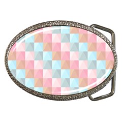 Abstract Pattern Background Pastel Belt Buckles