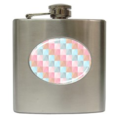 Abstract Pattern Background Pastel Hip Flask (6 Oz) by Nexatart