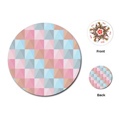 Abstract Pattern Background Pastel Playing Cards (round)  by Nexatart