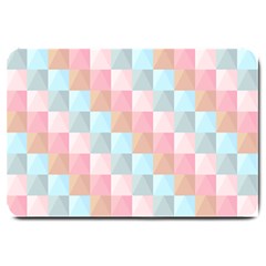 Abstract Pattern Background Pastel Large Doormat  by Nexatart