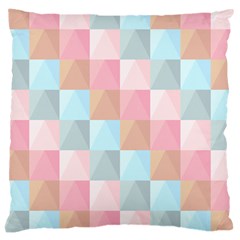 Abstract Pattern Background Pastel Large Cushion Case (one Side) by Nexatart