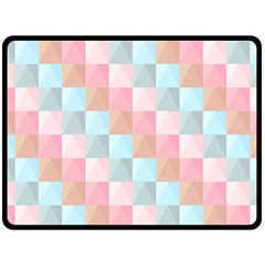 Abstract Pattern Background Pastel Double Sided Fleece Blanket (large)  by Nexatart