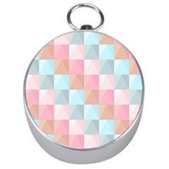 Abstract Pattern Background Pastel Silver Compasses by Nexatart